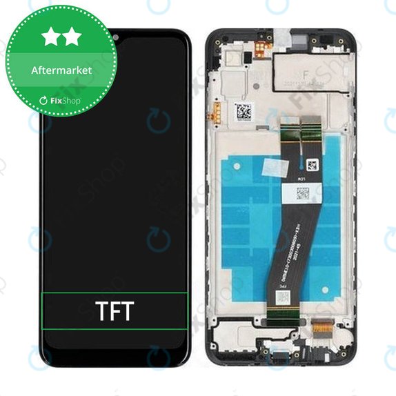 дисплей за Samsung A03 A035G, Тъчскрийн и рамка, TFT