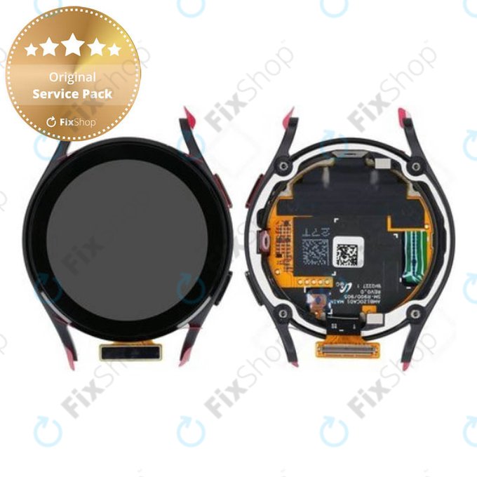 дисплей за Samsung Galaxy Watch 5 40mm R900, тъчскрийн, рамка, Graphite, GH82-30040A, Genuine Service Pack