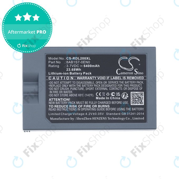 Батерия за Ring Video Doorbell 2, 3, 4, 6400mAh, Li-Ion, 3.7V, 8AB1S7-0EN0, HQ