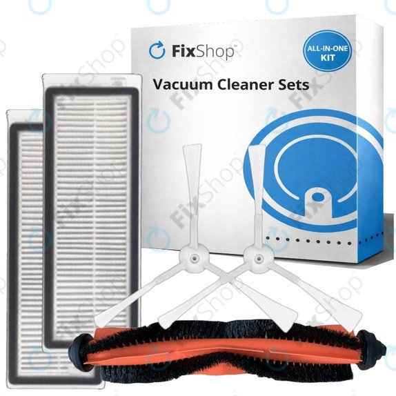 Комплект резервни части за Xiaomi Mi Robot Vacuum Mop Essential (Mijia G1) (1x Основна четка, 2x Филтър, 2x Странична четка)