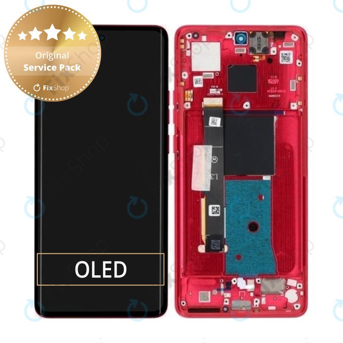 дисплей за Motorola Edge 40, Тъчскрийн и рамка, 5D68C22712, Viva Magenta, Genuine Service Pack