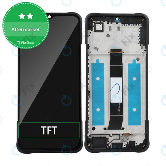 дисплей за Umidigi G5 Mecha, Тъчскрийн и рамка, черен, Black, TFT