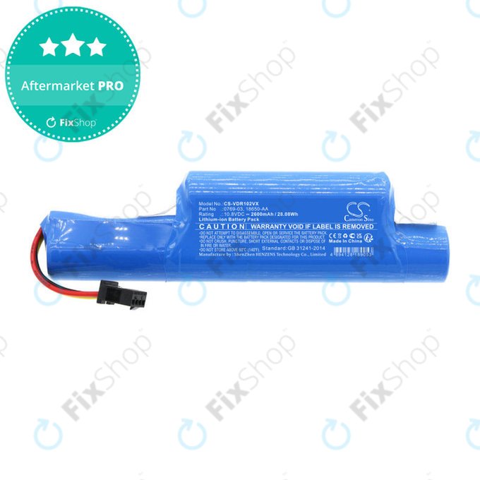 Батерия за Vileda Vr102, 201, 303, One, 2600mAh, Li-ion, 10.8V, 0769-03, HQ