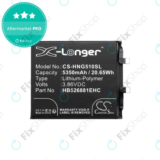 Батерия за Honor Magic 5 Pro, 5350mAh, Li-Pol, 3.86V, HB526881EHC, HQ