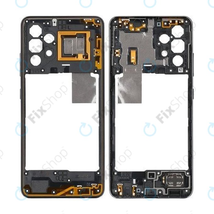 Средна рамка за Samsung A32 4G A325F, GH97-26181A, черен, Black, Genuine Service Pack