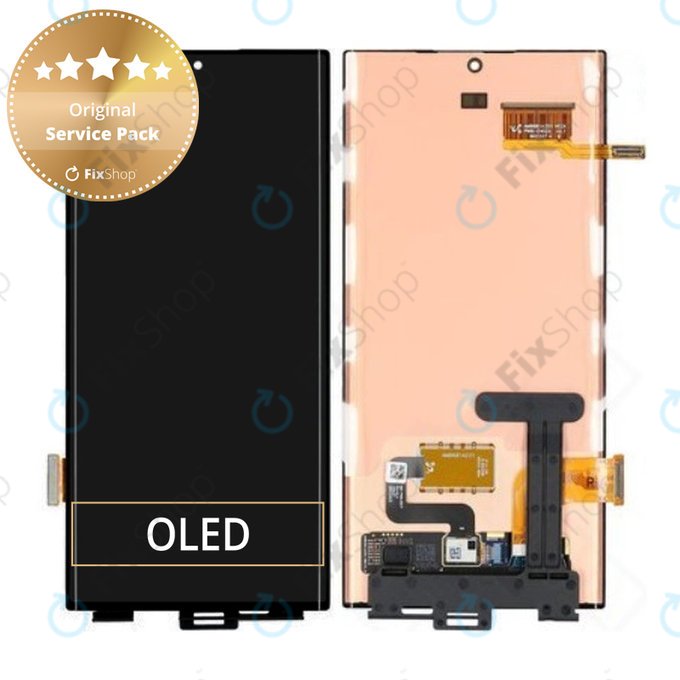 дисплей OLED за Samsung S22 Ultra S908B, Тъчскрийн без рамка, GH96-14788A Genuine Service Pack