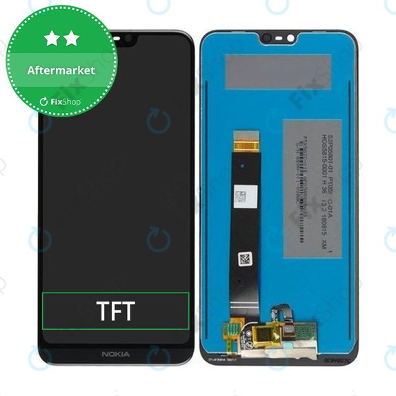 дисплей за Nokia 7.1, Тъчскрийн без рамка, TFT