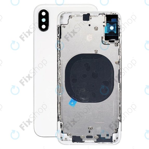 Заден калъф за iPhone XS, Сребро, Silver