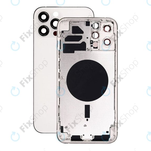 Заден калъф за iPhone 12 Pro Max, Сребро, Silver