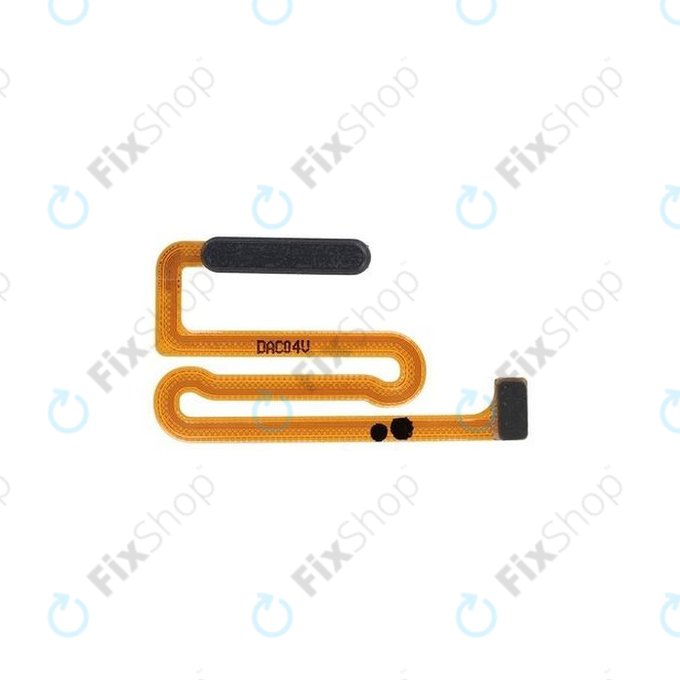 Сензор за пръстов отпечатък с гъвкав кабел за Samsung A12 A125F, GH96-14087A, черен, Black, Genuine Service Pack