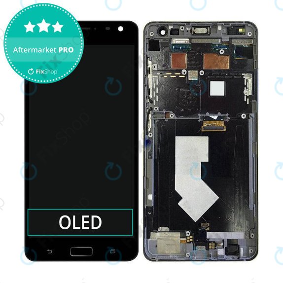дисплей OLED за Asus Zenfone AR ZS571KL, Тъчскрийн и рамка, черен, Black