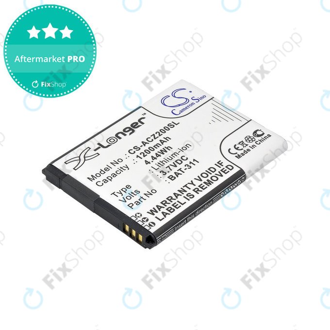 Батерия за Acer Liquid Z200, BAT-311, Li-ion, 3.7V, 1200mAh, HQ