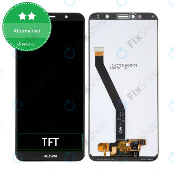 дисплей за Huawei Honor 7A, Тъчскрийн без рамка, черен, Black, TFT
