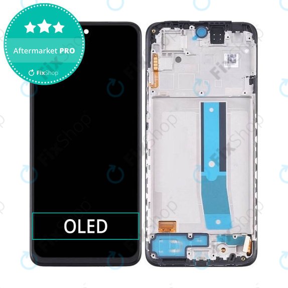 дисплей OLED за Xiaomi Redmi Note 11S 2201117SG 2201117SI, Тъчскрийн и рамка, черен, Black