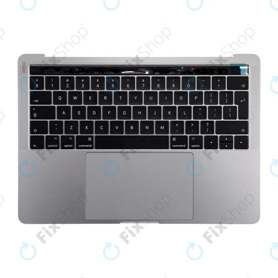 Горна рамка с клавиатура, микрофон, тъчпад и говорители за MacBook Pro 13" A1706 (късна 2016 – средата на 2017), UK, Space Gray