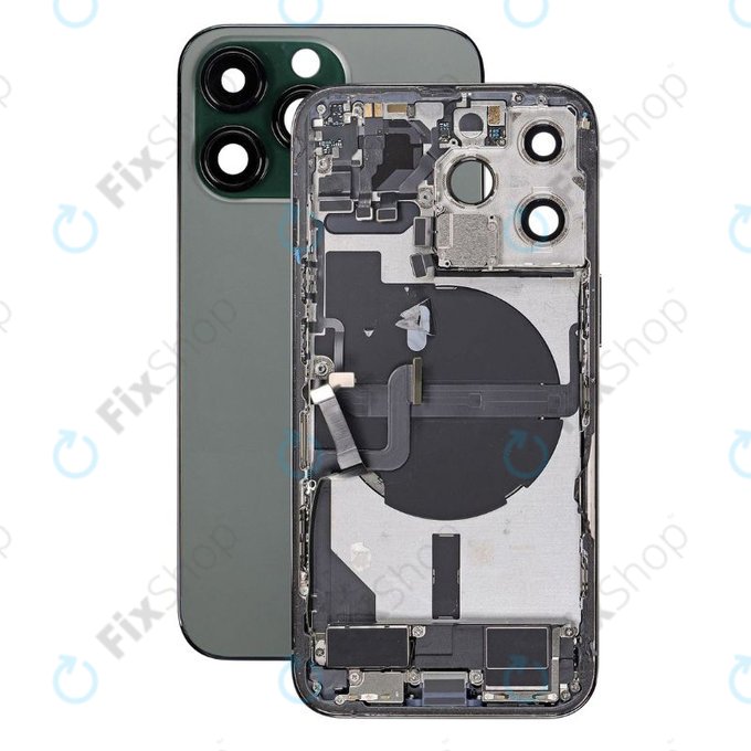 Заден калъф със малки части за iPhone 13 Pro, Alpine Green