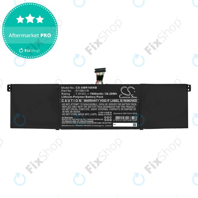 Батерия за Xiaomi Mi Pro 15.6 i3, i5, i6, 7800mAh, Li-Pol, 7.6V, R15B01W, HQ