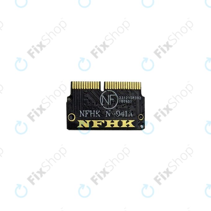 M2.NVMe адаптер (12+16 pin) за MacBook Air 11" A1465, 13" A1466 (среден 2012, среден 2017)