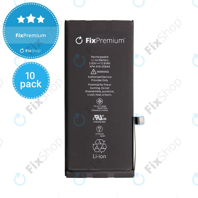 Батерия 10 Pack за iPhone 11, 3110mAh, FixPremium