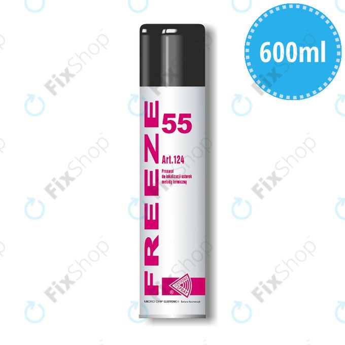 Охлаждащ спрей -55°C (Запалим, Непроводим) – 600ml, Freeze 55