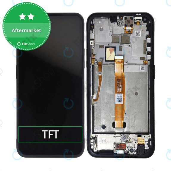 дисплей за Nokia XR20 TA-1368 TA-1362, Тъчскрийн и рамка, Granite Gray, TFT