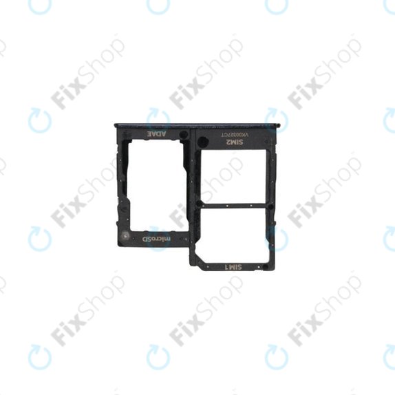 SIM/SD държач за Samsung A41 A415F, GH98-45275A, Prism Crush Black, Genuine Service Pack