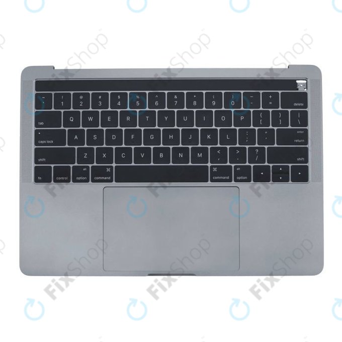 Горна рамка с клавиатура, микрофон, тъчпад и говорители за MacBook Pro 13" A1706 (късна 2016 – средата на 2017), US, Space Gray