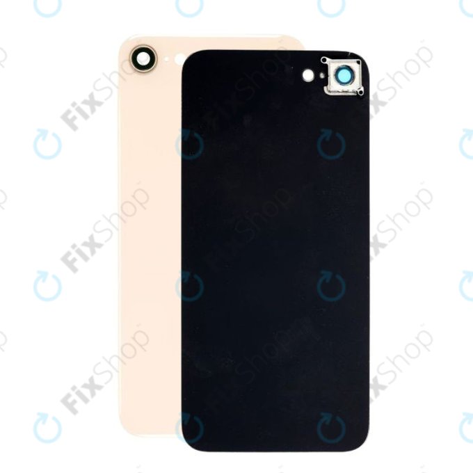 Задно стъкло с камера за iPhone 8, Злато, Gold