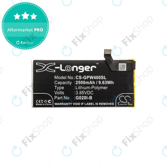 Батерия за Google Pixel 4, 2500mAh, Li-Pol, 3.85 V, G020I-B, HQ