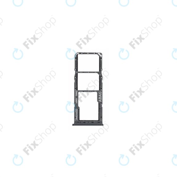 SIM/SD държач за Samsung A21s A217F, GH98-45392A, черен, Black, Genuine Service Pack