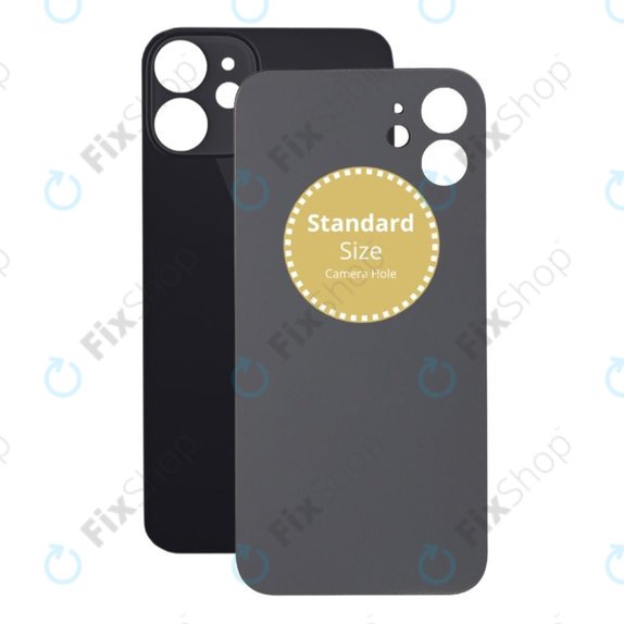 задния капак за iPhone 12 Mini, черен, Black