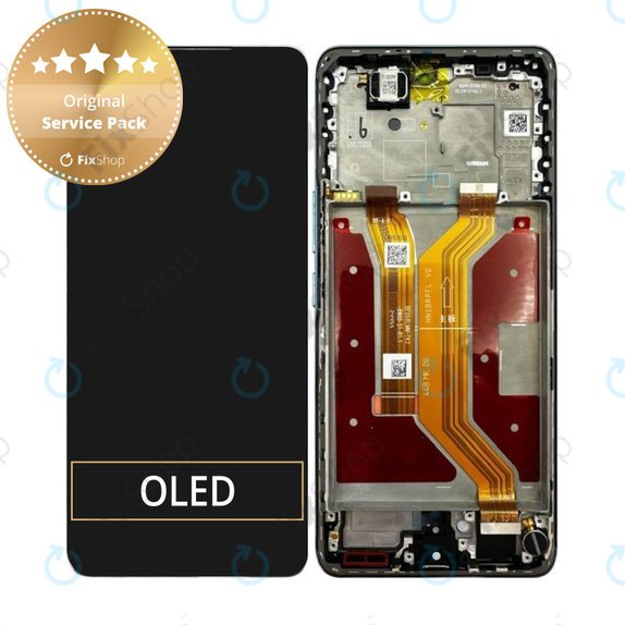Дисплей за Honor Magic7 Lite, Jade Cyan, Тъчскрийн с рамка, 0235AMMN Genuine Service Pack