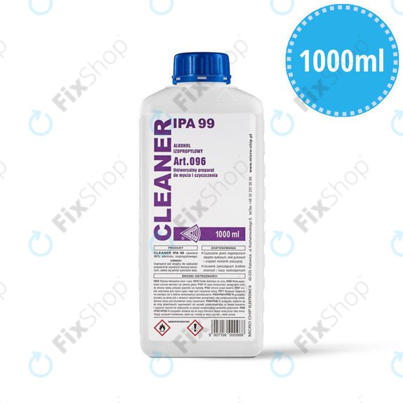 Изопропилов алкохол 99%, 1000 мл, Cleanser IPA