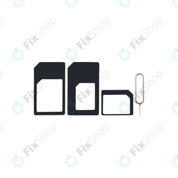 SIM адаптер 3 в 1 (NanoSIM, MicroSIM, MiniSIM) + отварачка за SIM слот