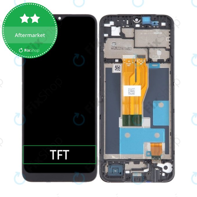 дисплей за Realme C30 RMX3581, Тъчскрийн и рамка, Lake Blue, TFT