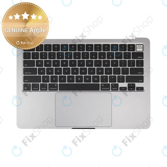 Горен корпус с клавиатура за MacBook Air 13", A3113 (2024), с US клавиатура и батерия, Space Gray, 661-40227, Genuine Apple