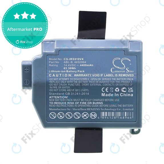 Батерия за iRobot Roomba S9, S9+, 4400mAh, Li-Ion, 14.4V, ABL-B, HQ