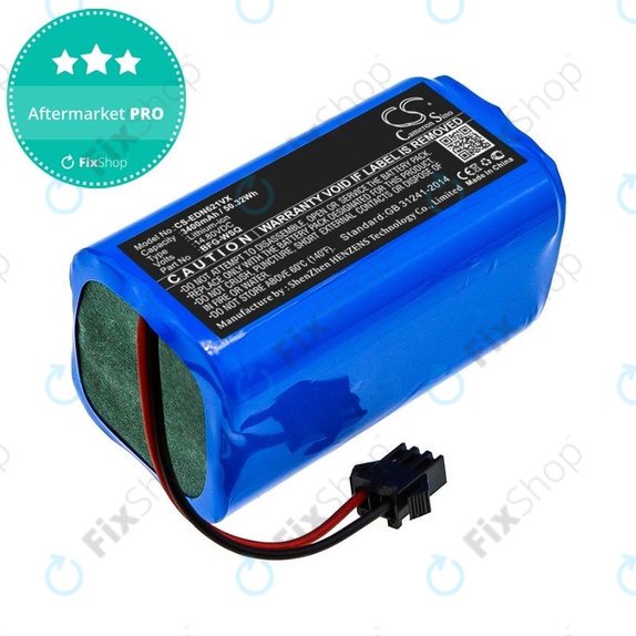 Батерия за Ecovacs Deebot N79, N79S, Eufy RoboVac-series, Proscenic 850-series, BFG-WSQ, ICR18650-26J-4S1P, UR18650ZY-4S1P-AAM, Li-Ion 14.4V 3400mAh, HQ