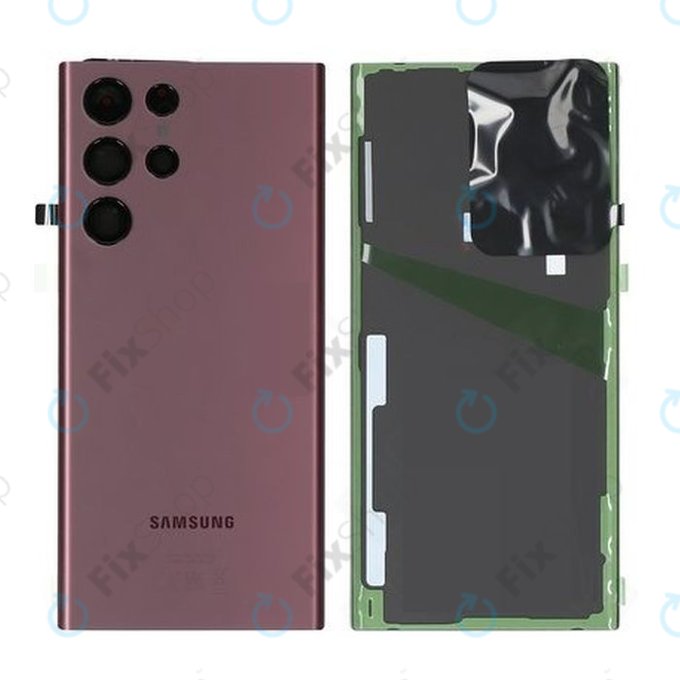 Капак на батерията за Samsung S22 Ultra S908B, GH82-27457B, Burgundy, Genuine Service Pack