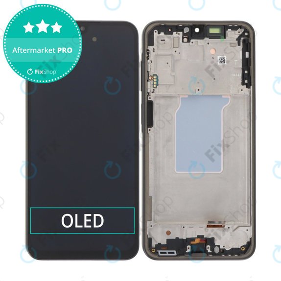Дисплей OLED за Samsung A26 A266E, Black, Тъчскрийн с рамка