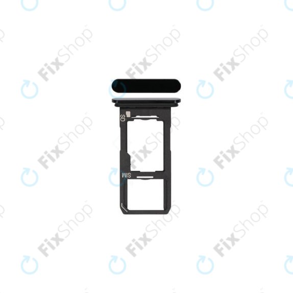 SIM държач за Sony Xperia 1 II, A5019824A, черен, Black, Genuine Service Pack