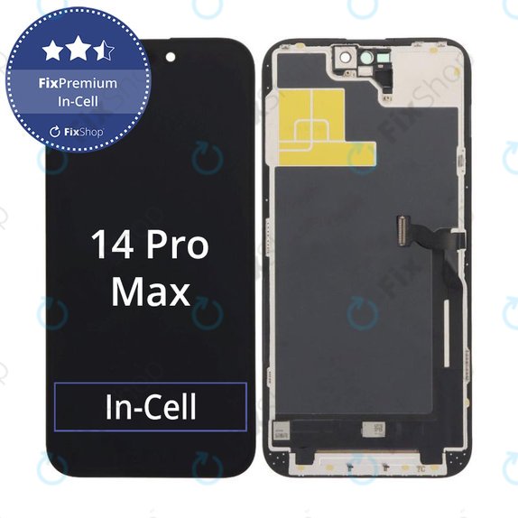 Дисплей In-Cell FHD за iPhone 14 Pro Max, Тъчскрийн с рамка, FixPremium