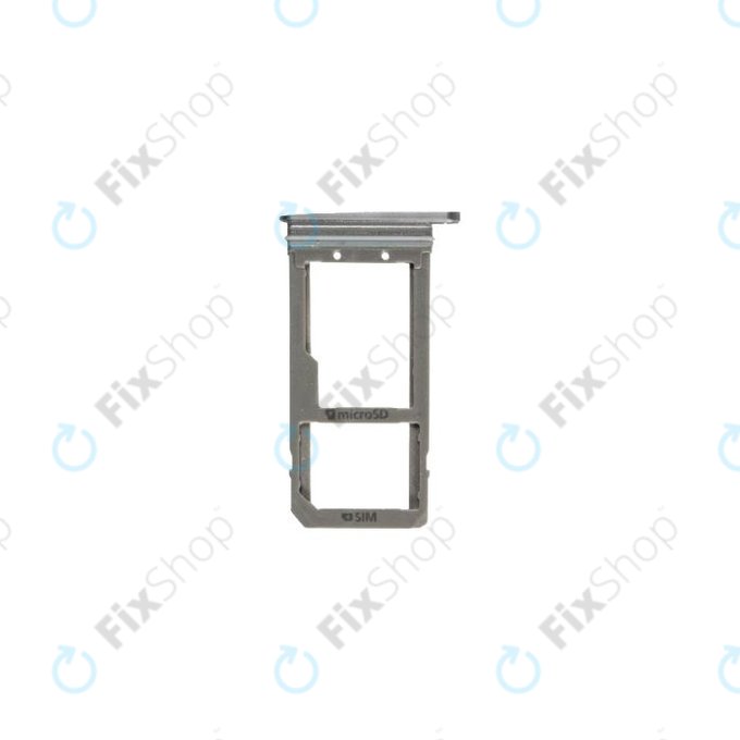 SIM + SD държач за Samsung S7 G930F, черен, Black