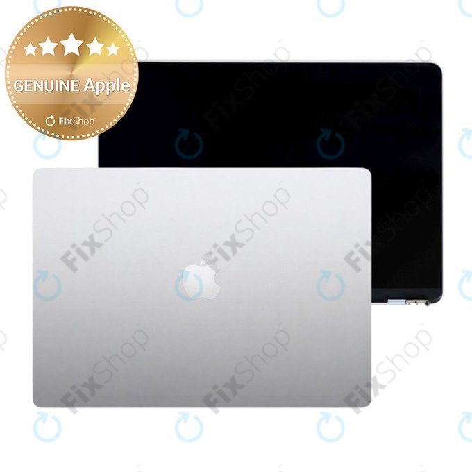 LCD дисплей за MacBook Air 15", A3241 (2025), с предно стъкло и капак, Silver, 661-50129, Genuine Apple