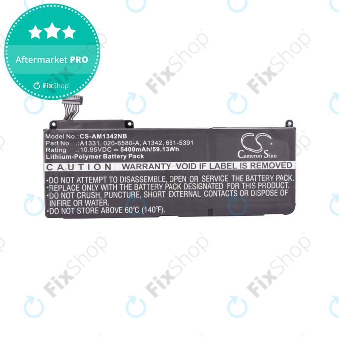 батерия за MacBook 13" A1342 (късно 2009 – средата на 2010), A1331, 5400mAh, HQ