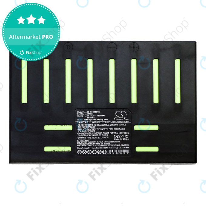 Батерия за Proscenic 902 Nono, Pro Coco, Robojet Air, 2500mAh, Ni-MH, 14.4V, E718074, HQ