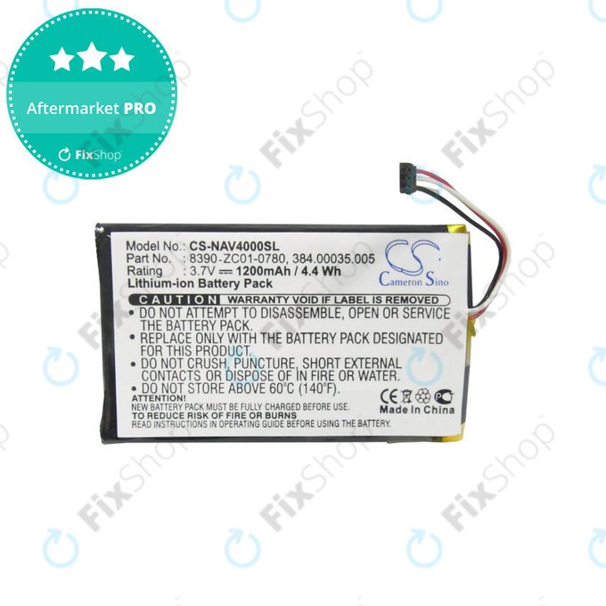 Батерия за Navigon 40 Easy, Plus, Premium, 1200mAh, Li-Pol, 3.7V, 8390-ZC01-0780, HQ