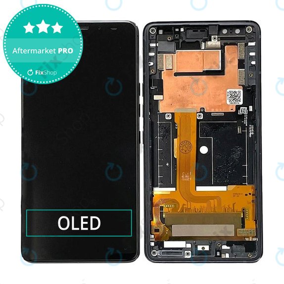 Дисплей OLED за HTC U12 Plus, Black, Тъчскрийн с рамка