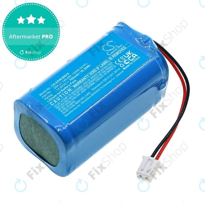 Батерия за Ecovacs Winbot W-series, S04-LI-148-650, 14500-S41PJ, Li-Ion 14.8V 700mAh, HQ