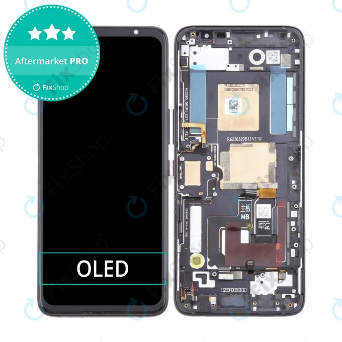дисплей OLED за Asus ROG Phone 7 AI2205_C, Тъчскрийн и рамка, Phantom Black